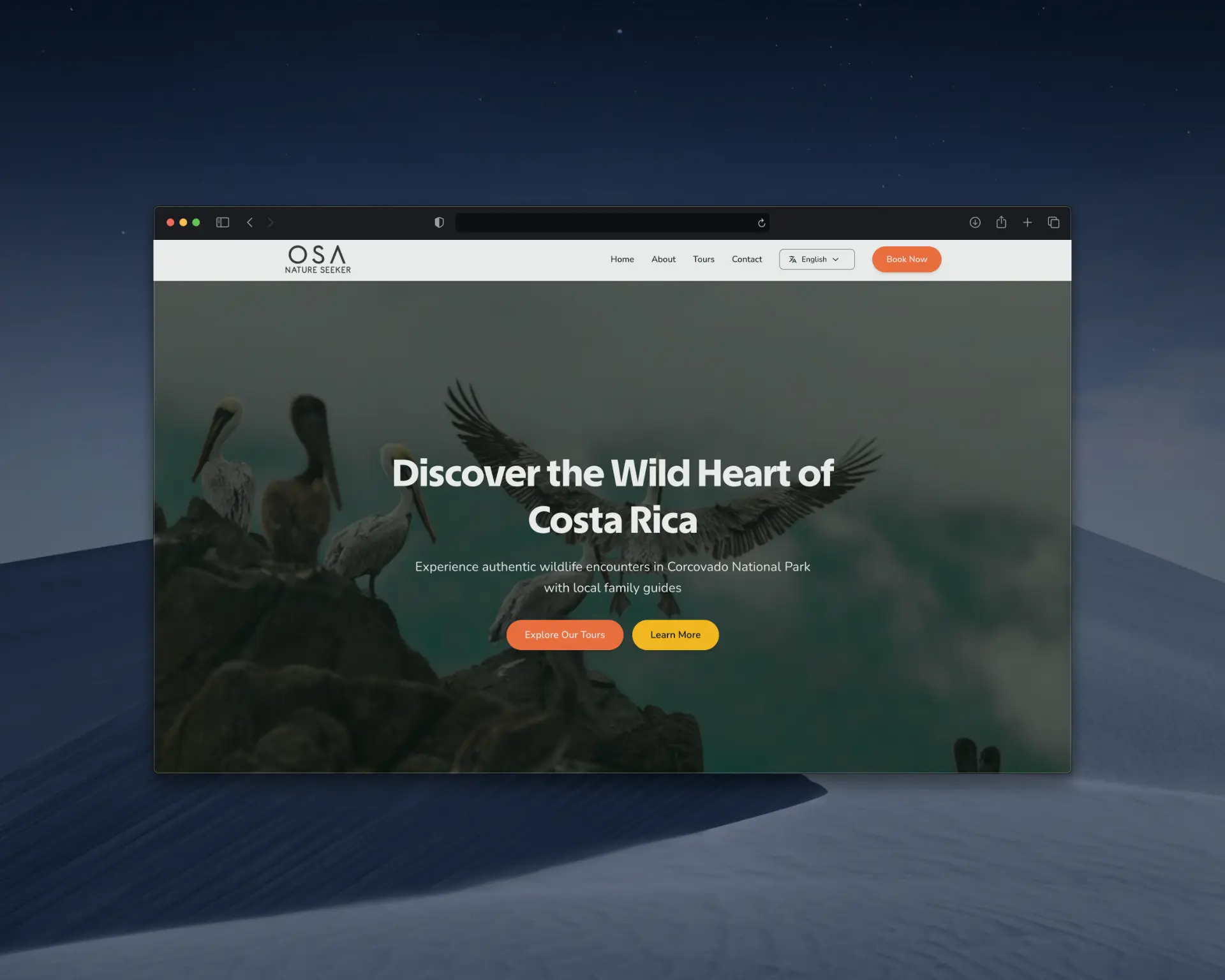 Osa Nature Seeker - Sitio web de tours de naturaleza